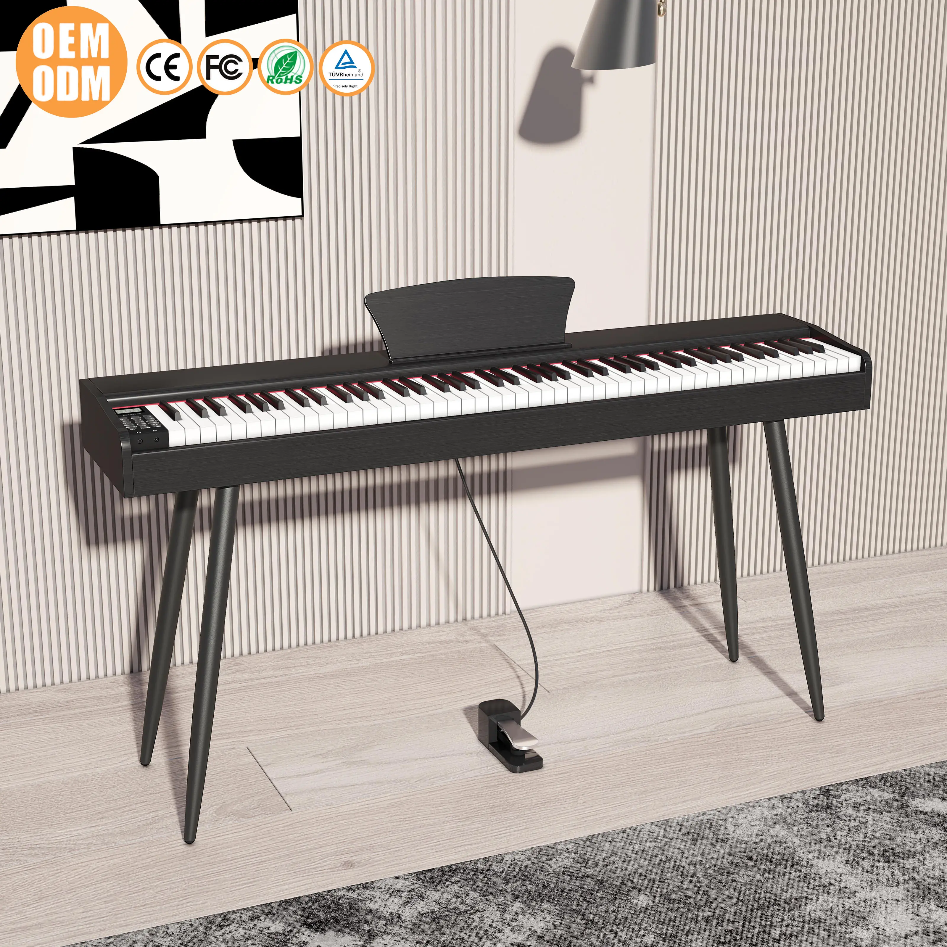 लेगेमचारर पोर्टेबल इलेक्ट्रिक पियानो कीबोर्ड पियानो 88 कुंजी इलेक्ट्रॉनिक पियानो पोर्टेबल