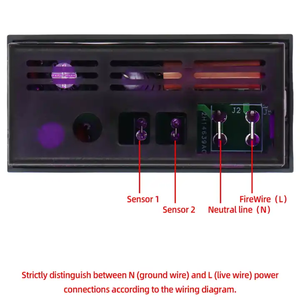 Controlador de temperatura Digital de 220V, medidor de Panel LED, Sensor, termostato, Material plástico, OEM personalizable - Product Image 2