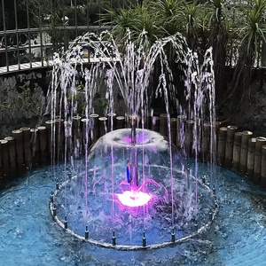 LEDカラフルな音楽ダンス噴水屋外ステンレス鋼小さな噴水