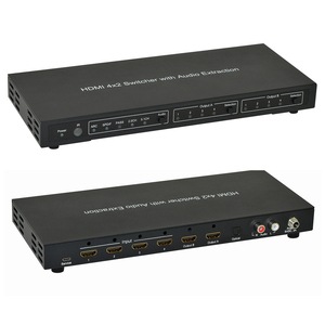 4x2 for <strong>HDMI</strong> <strong>Matrix</strong> Switch 4K HDR HDCP2.<strong>2</strong> Audio De-Embedding Scalable <strong>Output</strong> RS232/IR for Conference Home Video Splitters - Product Image 3