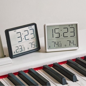 Magnetischer LCD-Digital wecker Großbild schirm Datum Temperatur Luft feuchtigkeit anzeige Multifunktion aler Schreibtisch kühlschrank Wand montage - Product Image 2