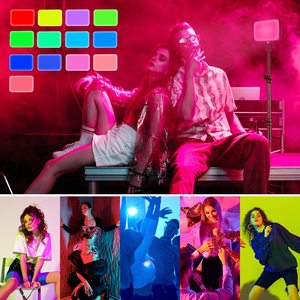 RGB Photography Video Lighting Studio <strong>Lights</strong> with Adjustable Tripod Stand for Video Recording Live Streaming Make up Vlogging - Product Image 5
