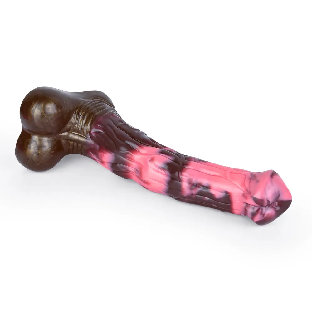 Красочный Длинный Конский Пенис взрослые секс-игрушки реалистичный фаллоимитатор мягкий силиконовый фаллоимитатор с присоской лошадиный фаллоимитатор