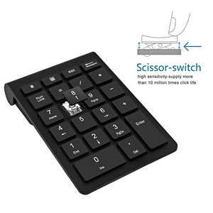 22 <strong>Keys</strong> Multi-<strong>Function</strong> Number Pad Wireless Numeric <strong>Keyboard</strong> Extensions for Laptop Desktop PC Support Personal Customize - Product Image 4