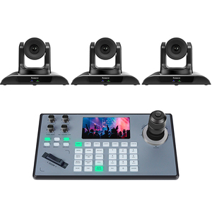 Büyük olaylar yayını için Joystick denetleyicisi canlı akış sistemi ile 30X Zoom otomatik izleme PTZ kamera - Product Image 1
