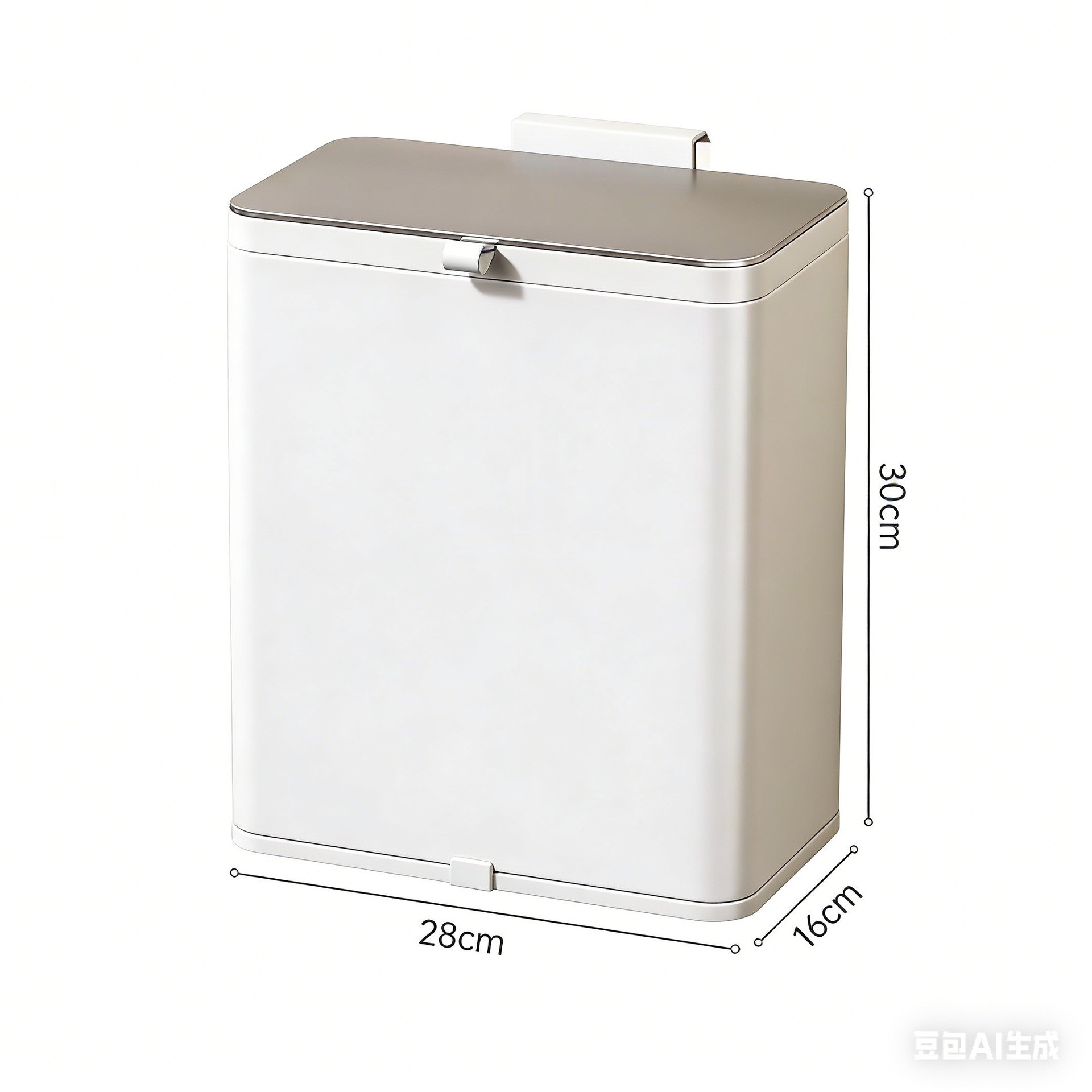 TG3355 Couvercle coulissant mural 8L Blanc