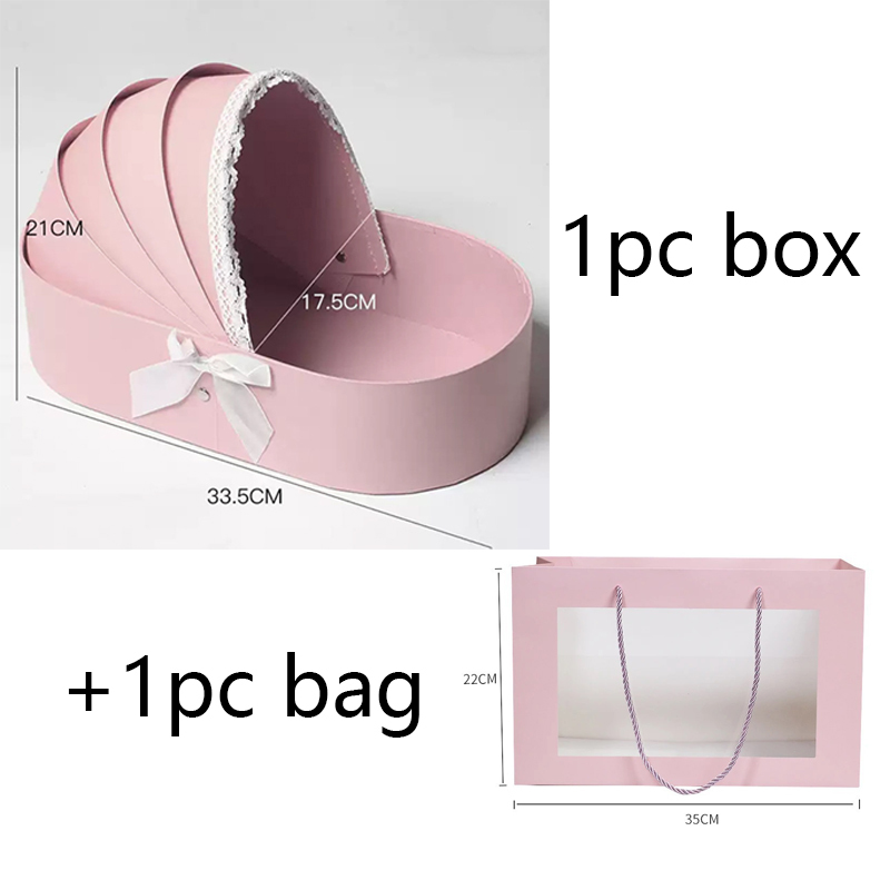 Bolsa+caja rosa
