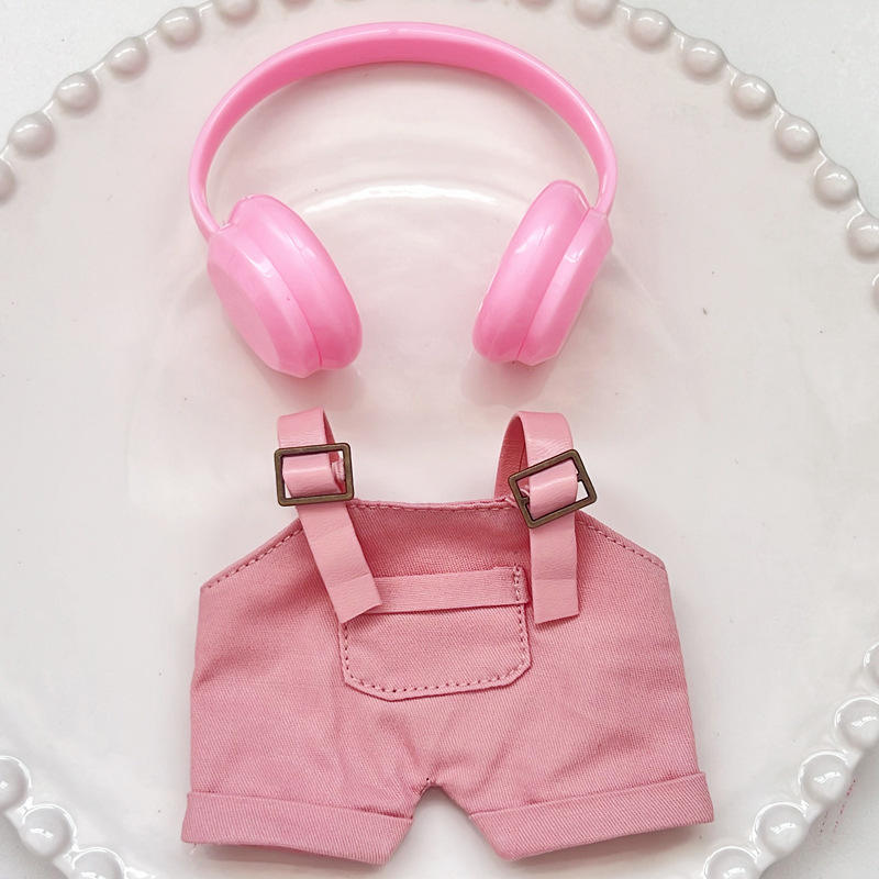 Auriculares rosas + mono rosa