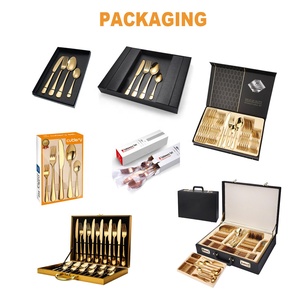 低价刀叉勺不锈钢银器平板餐具套装 - Product Image 2