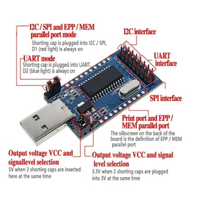CH341 un programmatore USB A UART IIC SPI I2C convertitore A porte parallele A bordo indicatore di funzionamento modulo di bordo - Product Image 5