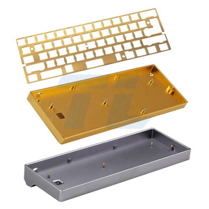 热卖定制数控加工键盘板阳极氧化铝<span class=keywords><strong>DIY</strong></span>机械键盘盒键盘