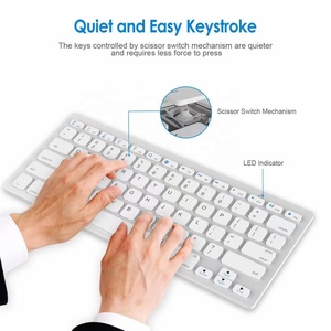 Super Slim Mini <strong>Bluetooth</strong> <strong>Keyboard</strong> <strong>Android</strong> Tablet BT Wireless Multi Devices <strong>Keyboard</strong> for Smart Phones - Product Image 3