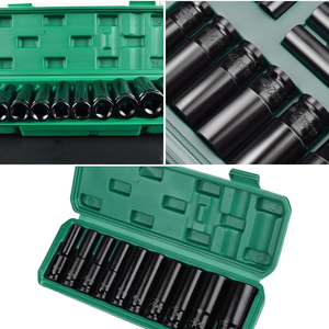Auto Repair <strong>Tools</strong> Deep Drive Lmpact Electric Wrench Socket Adapter Manual Hexagonal Socket <strong>Kit</strong> - Product Image 5