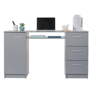 Escritorio de diseño simple y económico para ordenador con 3 cajones, escritorio de estudio en casa elegante y funcional, escritorio de trabajo, mesa de escritura versátil - Product Image 5