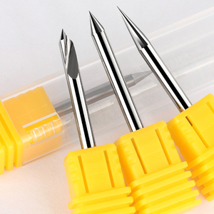 CNC Milling Cutter <strong>Chamfering</strong> Single Flute Spiral Carbide <strong>End</strong> <strong>Mill</strong> for Acrylic PC Board Mobile Phone Shell Aluminum