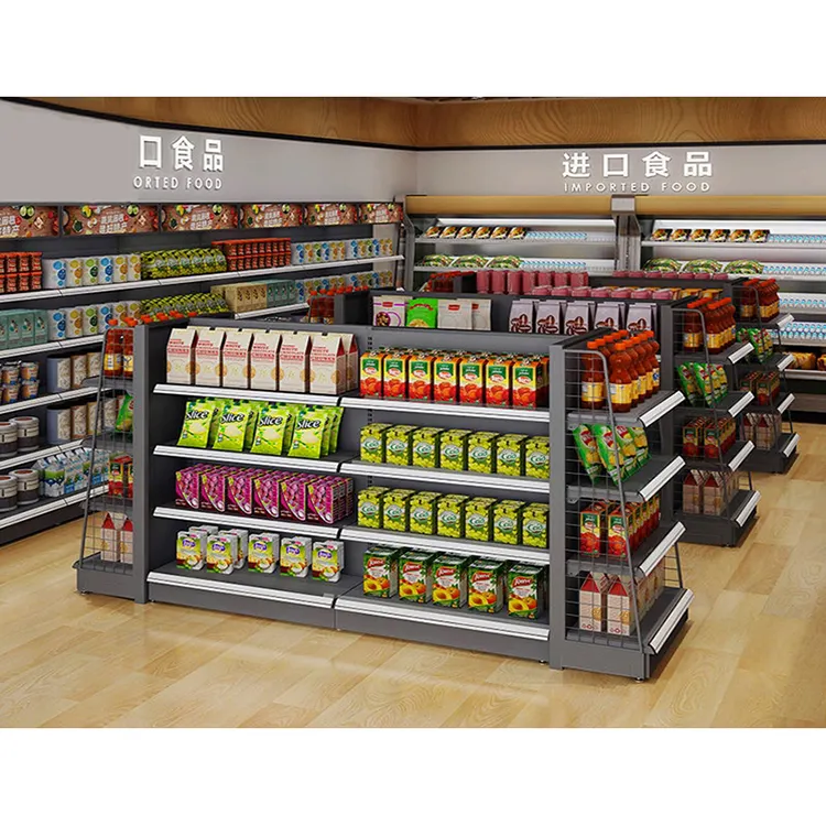 Nuevo diseño comida caliente pantalla/personalizado PAN/equipo de la tienda/estante de supermercado