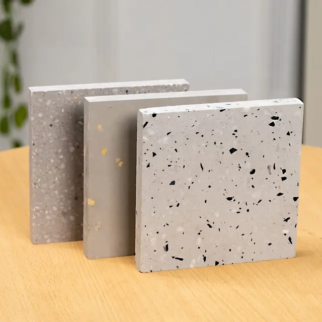 Whole-body inorganic terrazzo prefabricated panels, factory direct sales proofing, customized terrazzo wall and floor, desktop h