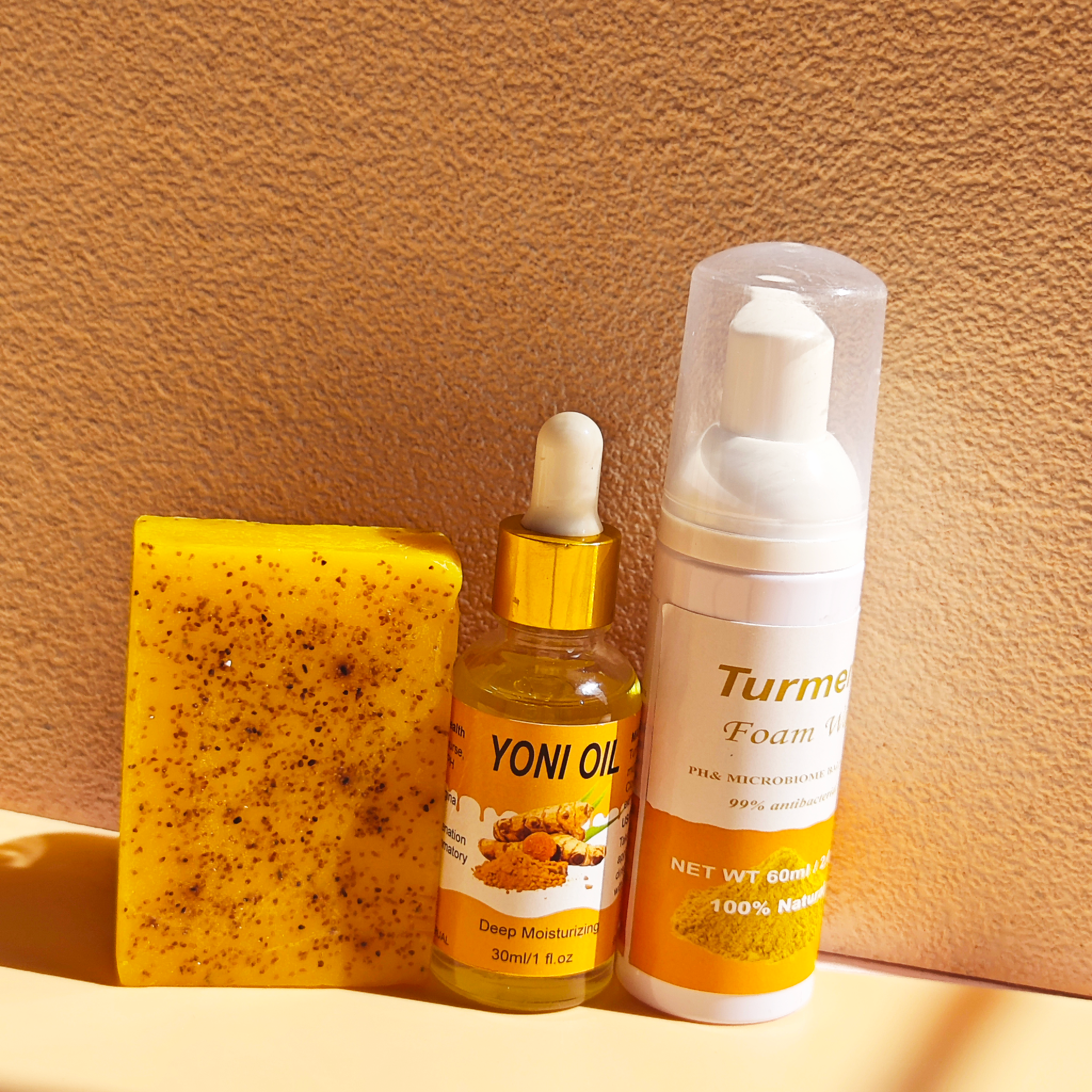 Turmeric Set Yoni oil yoni wash turmeric soap