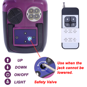 HF02LEJ DC12V 5Ton elektrikli jak set araba için yeni varış yüksek kaliteli profesyonel lityum pil uzaktan kumanda sürümü - Product Image 4
