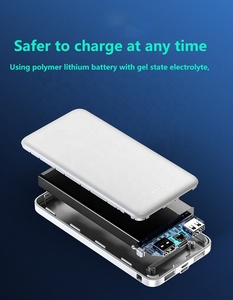 Customized Promotion Gift 10000mah Powebank Built-in 4 Cable Portable Mobilephone Tablet External Battery <strong>Charger</strong> with LED - Product Image 6