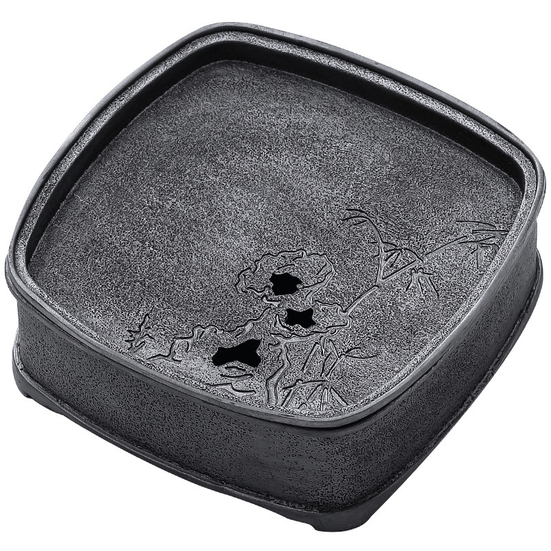 Ancient Tin Teapot Stand - Viewing Bamboo