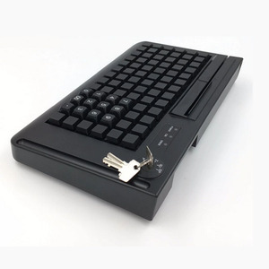 超市可定制KB78 Usb最新78键ISO7812 POS可编程键盘，带信用卡读卡器 - Product Image 2