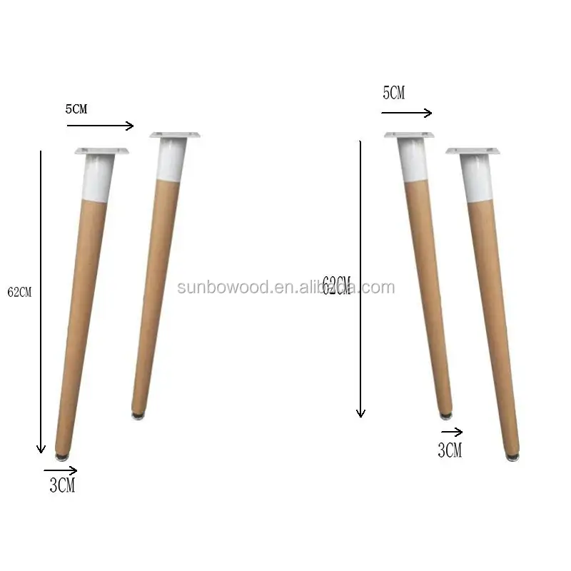 factory supply furniture wooden legs for table chair wood leg chest leg high hardness and strong