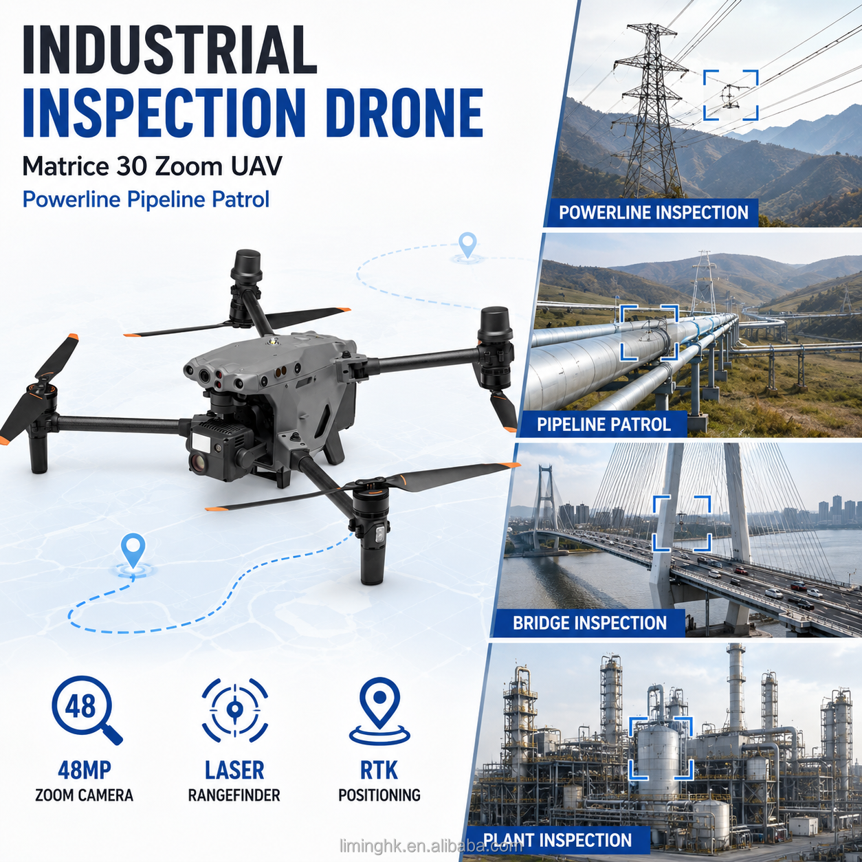 Matrice 30 - Drone d'inspection industrielle