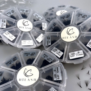 Thin Base Handmade Loose <strong>Pro</strong> Made Fans 9d <strong>16d</strong> 20d Pointy Base Promade Fans Eyelashes - Product Image 3