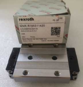 Rodamiento lineal Rexroth R165311420 de Venta caliente para máquinas CNC Durable y funcionamiento suave Nueva condición Bloque y guía de acero - Product Image 1