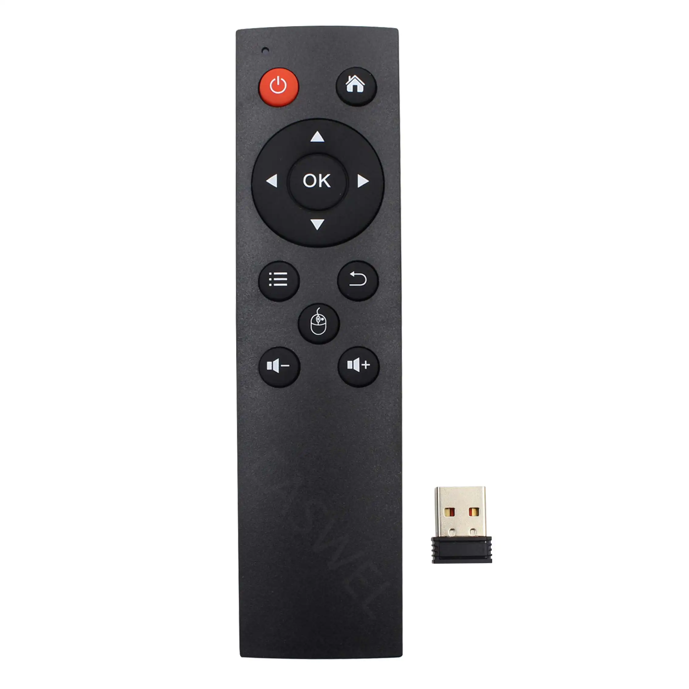 Remote Kontrol Keyboard Mouse Udara Nirkabel 2.4G, Remote Kontrol untuk PC TV Android TV Box