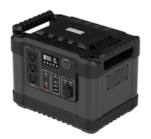 户外野营太阳能便携式电站发电机交流220V 230V 1000w 2000w锂离子电池车源