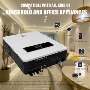 Inversor solar híbrido de 10.2KW DC 48V a AC 220V 230V 240V con controlador de carga solar MPPT 160A Entrada fotovoltaica máxima 500V Dos salidas - Product Image 4