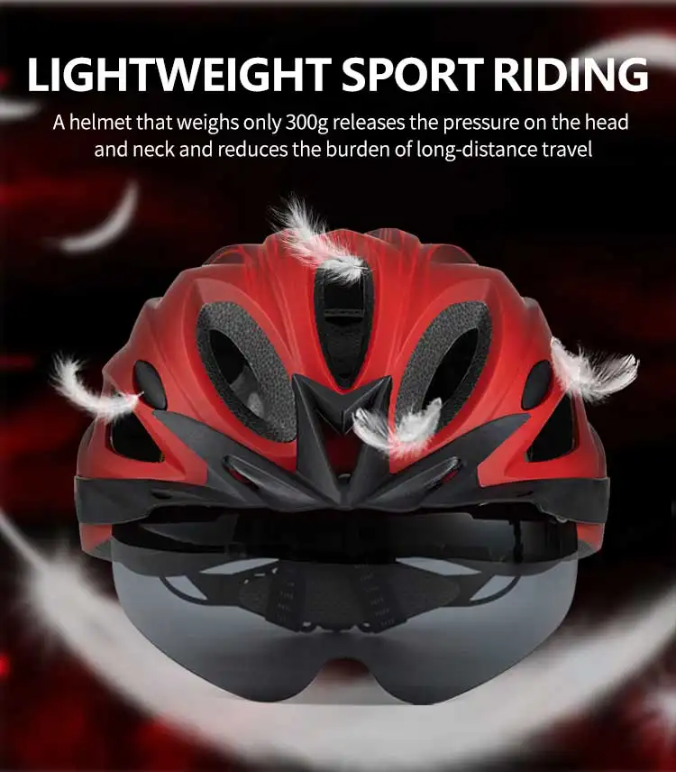 Велосипедный шлем с магнитными очками