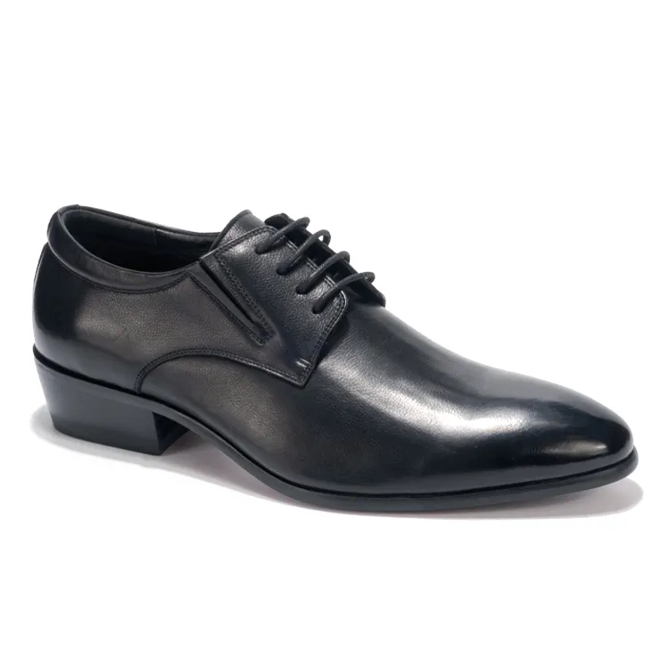 Zapatos Derby de alta calidad para hombre, zapatos oficiales, ligeros, cómodos, de cuero con cordones, zapatos Derby para hombre, vestido de cuero genuino