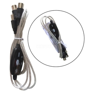 Adaptador de enchufe de Cable 2 en 1 para sintetizador, interfaz de teclado de Estudio Musical, convertidor de Cable USB a MIDI - Product Image 3