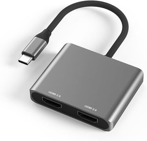 2-in-1 Multiport <strong>USB</strong> <strong>C</strong> Hub Splitter Phone Dock <strong>Adapter</strong> 1-<strong>Type</strong> <strong>C</strong> Hub 2-Port Expander Station Charger Laptop Converter SD TF - Product Image 1