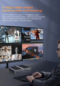 10Th Gen Intel Core I9-10980HK Mini PC 2*HD 2*DP Dual LAN 8USB <strong>Desktop</strong> <strong>Computer</strong> Win11 Fan Gaming Tiny PC - Product Image 6