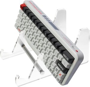 Soporte de acrílico para teclado, soporte mecánico para teclado de ordenador para escritorio, soporte transparente para teclado de 3 niveles para ordenador