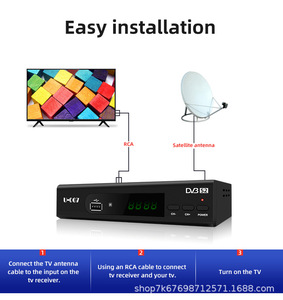 DVB-S2 Free to AirデジタルセットトップボックスフルHD DVB-S2セットトップボックス (CCCAM U007衛星放送受信機付き) - Product Image 4
