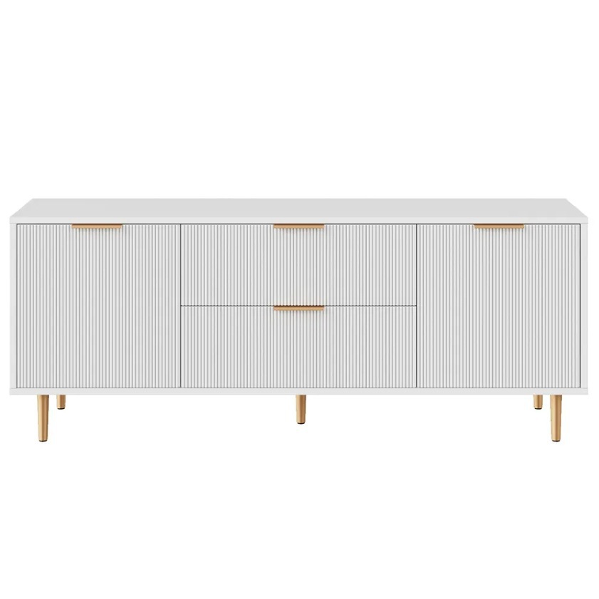 160 cm de large * 40 cm de profondeur * 55 cm de haut (meuble TV)