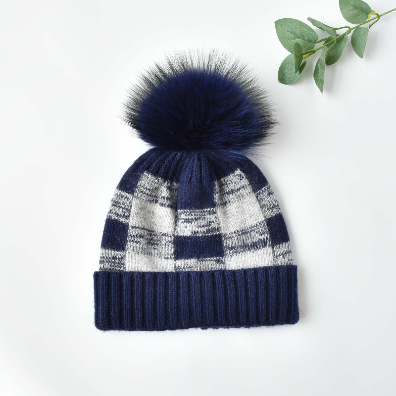 Bleu marine + pommeau bleu