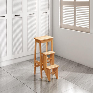 3-<strong>step</strong> Stool, <strong>Counter</strong> Height, Multi-functional <strong>Step</strong> Stool, Large Capacity <strong>Display</strong> and Storage, Suitable for Home, Library - Product Image 6