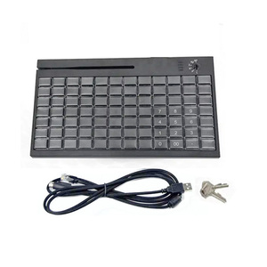 Cerradura electrónica y lector de tarjetas de banda magnética, Teclado programable KB84 de 84 teclas USB /PS2 POS para sistemas POS de ordenador