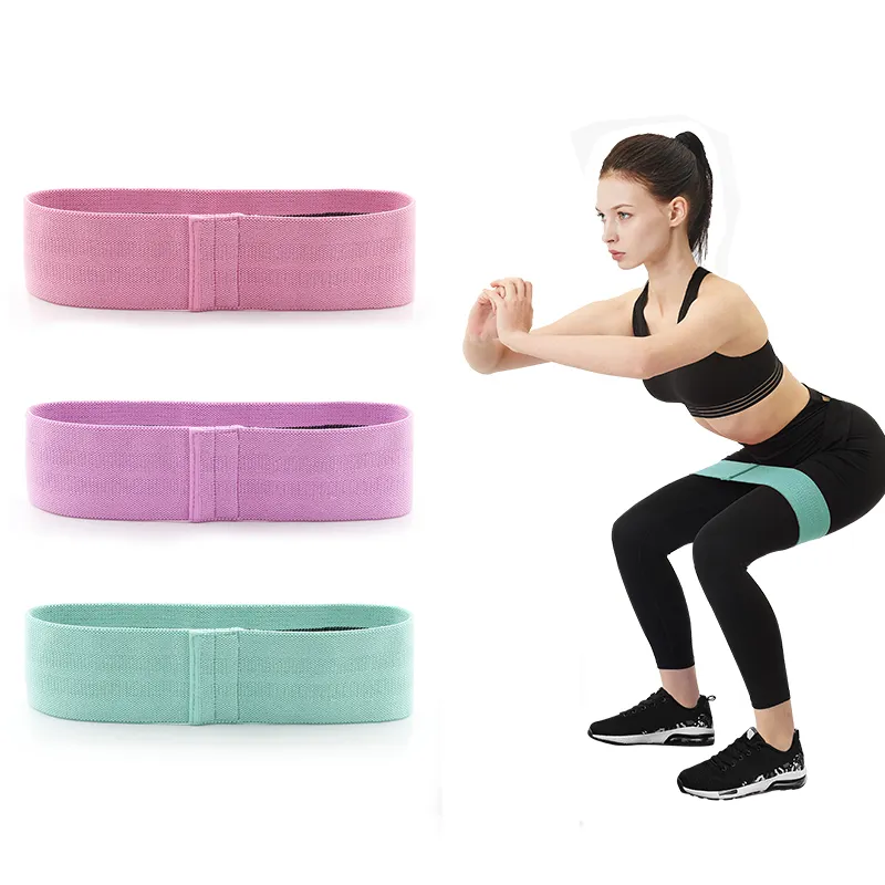 Conjunto de bandas elásticas de tela para ejercicio, conjunto de bandas de resistencia para gimnasio y Fitness