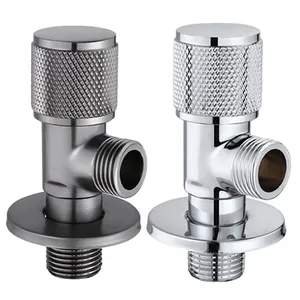 صمام منفذ حمام رمادي نحاسي G1/2 حوض غسيل حوض تحويل حوض مطبخ صنابير إيقاف المياه