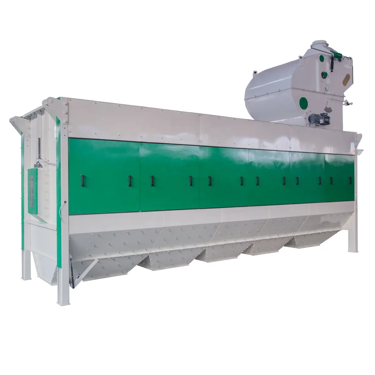 Machine de nettoyage et de classement des grains bruts TCRS, séparateur rotatif de prénettoyage des grains