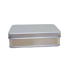 厂家直销定制饼干罐矩形金属锡罐空金属锡盒带压花盖 - Product Image 6