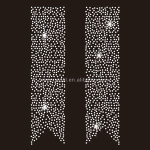 <span class=keywords><strong>Cheer</strong></span> Bowカスタムクリスタルホットフィックスカスタムアイロンストラスラインストーン転送<span class=keywords><strong>DIY</strong></span>ボウストリップ