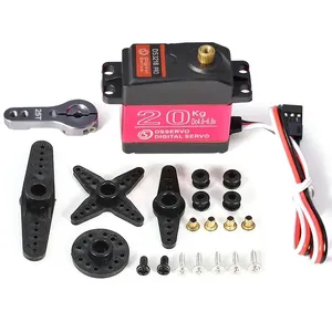 DS3218 PRO 20KG dijital Baja Servo su geçirmez yüksek hız 180/270 derece Servo 1/8 1/10 RC arabalar için Metal kol ile yapılan plastik - Product Image 1